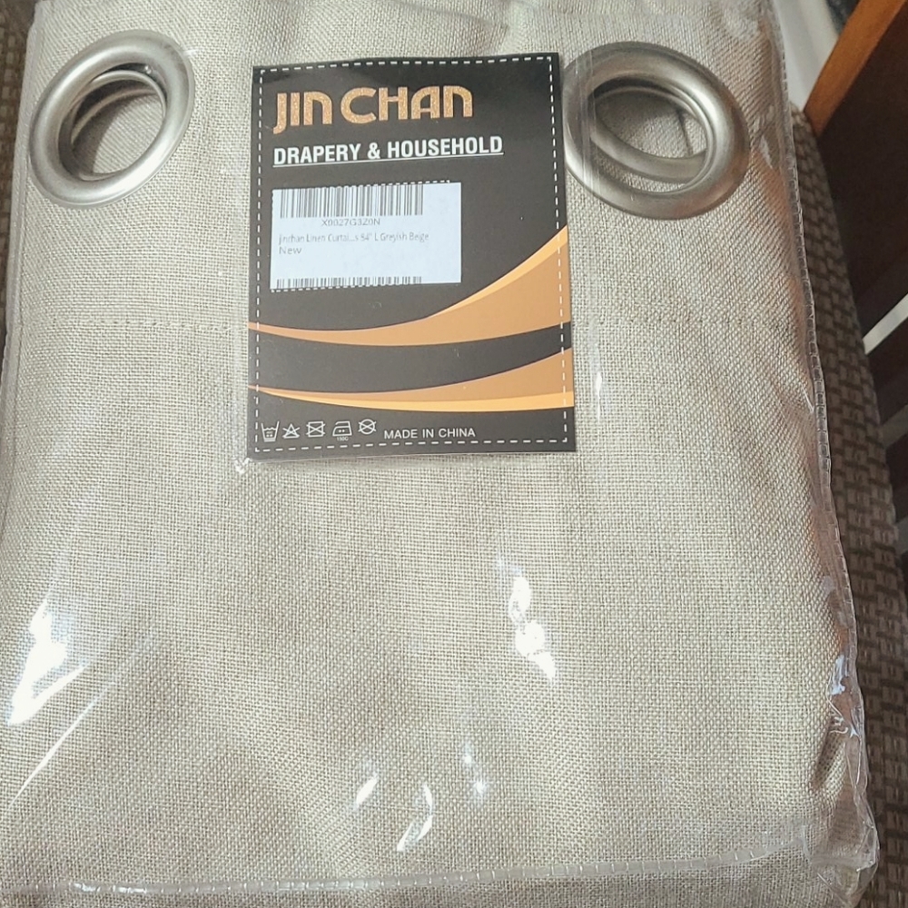 Linen Curtin Set